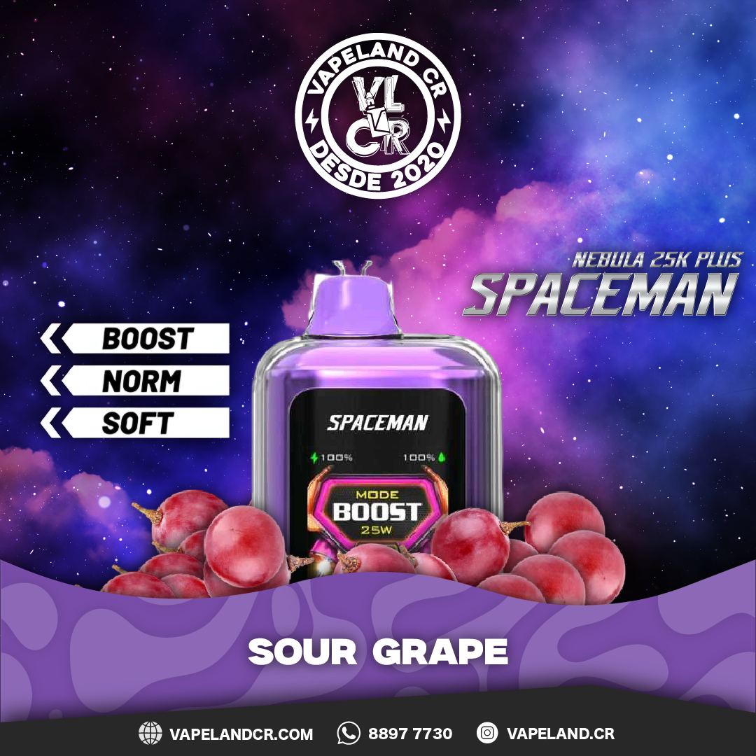 Smok Spaceman Nebula Sour Grape BG 25000 puffs.
