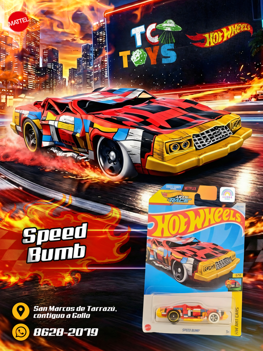 Hot Wheels Speed Bump Rojo.