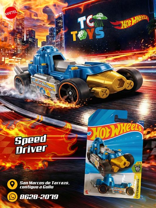 Hot Wheels Speed Driver Azul.