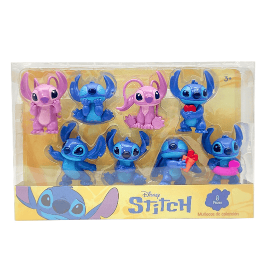 Set de Figuras Disney Stitch 8 Pzs.