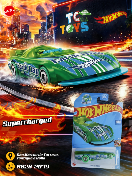 Hot Wheels Supercharged Verde.