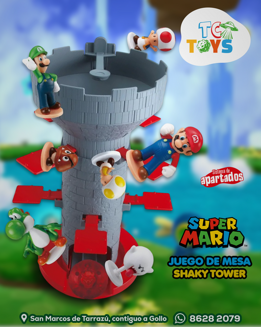 Juego de Mesa Super Mario Sopla la Torre Haky Epoch Games.