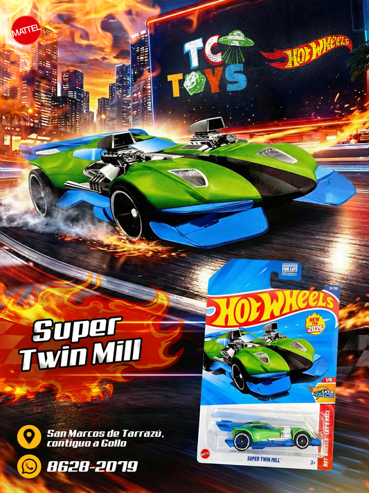 Hot Wheels Super Twin Mill Verde.