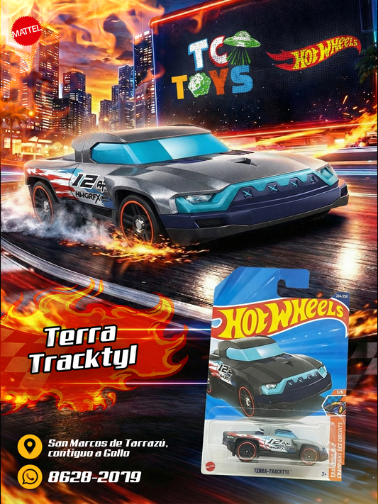 Hot Wheels Terra-Tracktyl Gris.