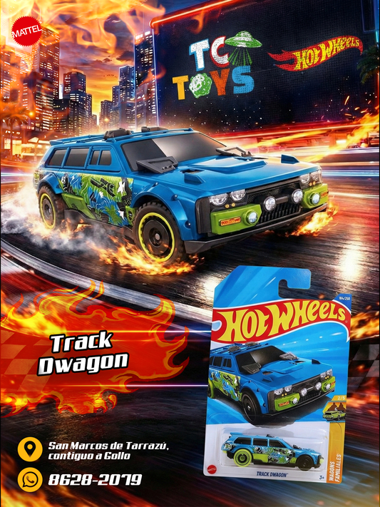 Hot Wheels Track Dwagon Azul.