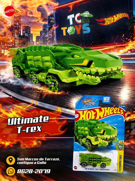 Hot Wheels HW Ultimate T-Rex Transporter.