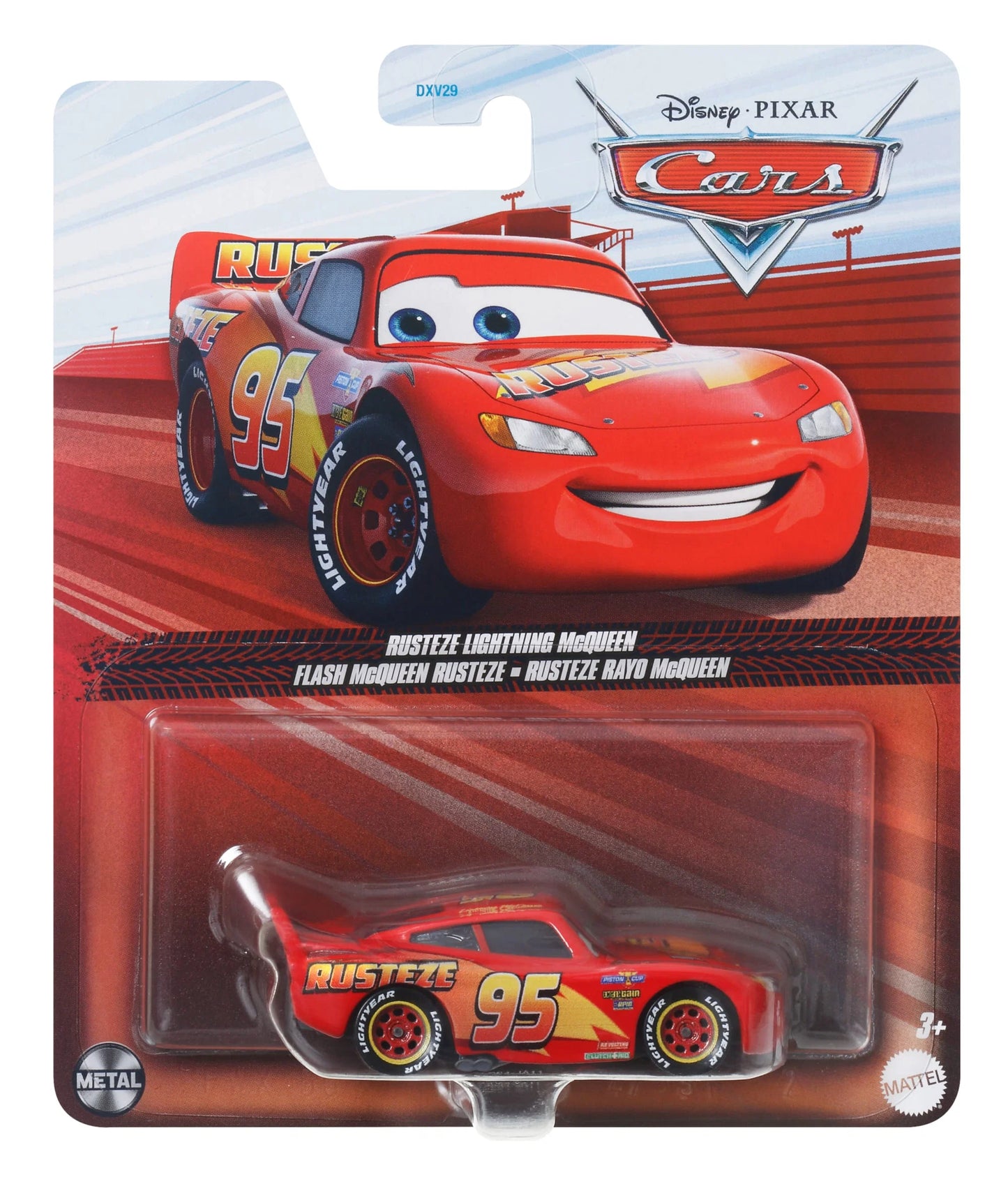 Cars Mattel Rusteze Rayo McQueen.