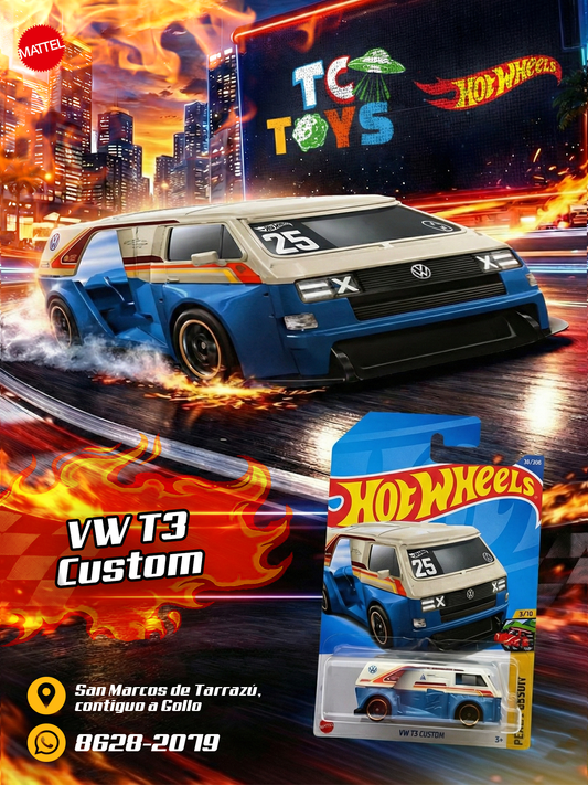 Hot Wheels VW T3 Custom Beis.