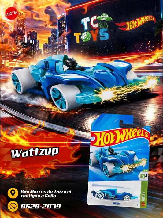 Hot Wheels Wattzup Azul.