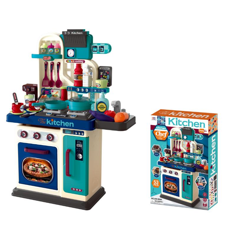 Cocina con Accesorios Xiong Cheng Azul.