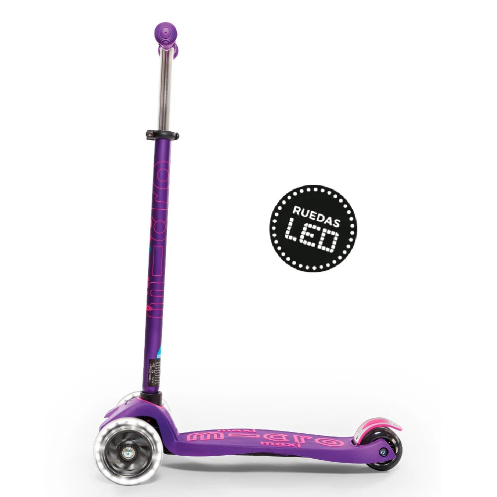 Scooter de Tres Ruedas con Luz Morado No Limits.