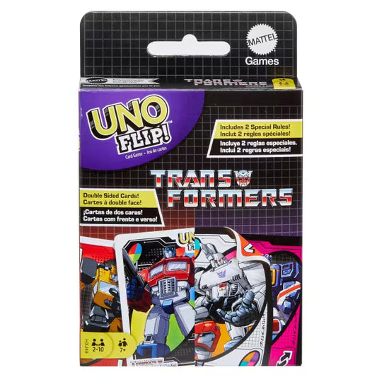 UNO Flip! Transformers Mattel.