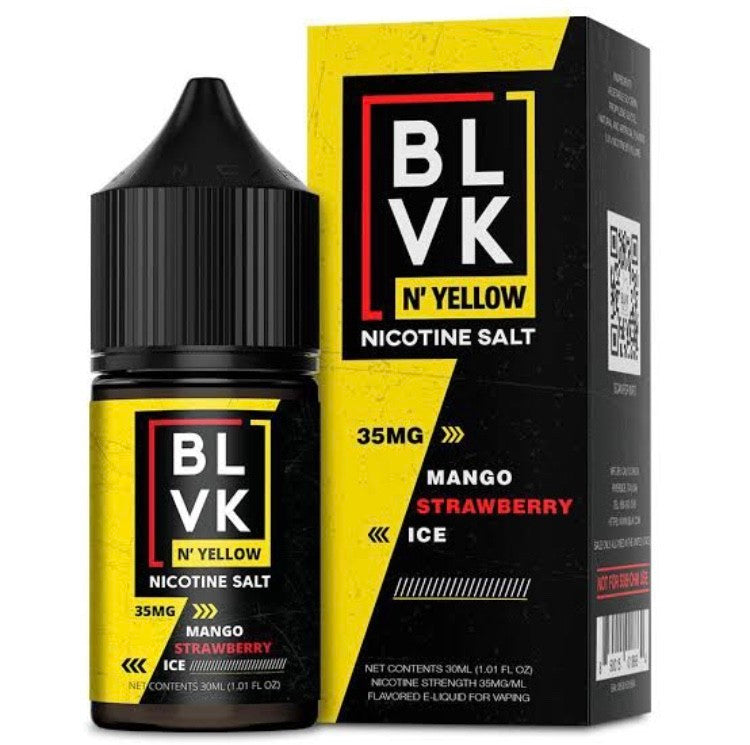 BLVK N' Yellow Mango Strawberry Ice 35mg y 50mg.