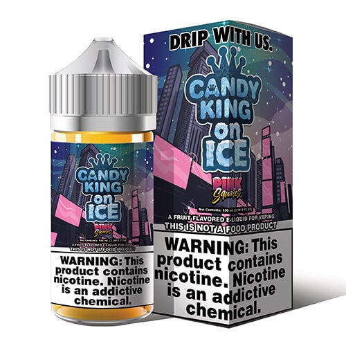 Candy King On Ice Pink Squares 3mg.