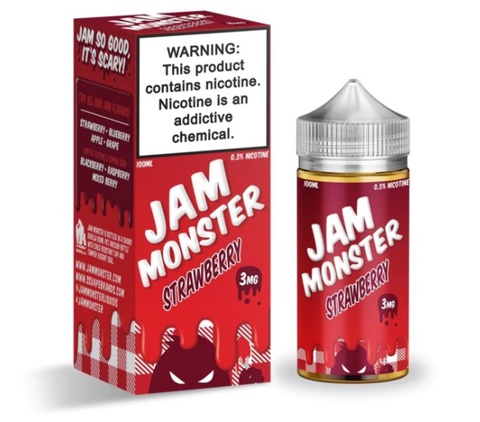 Jam Monster Strawberry 3mg y 6mg.