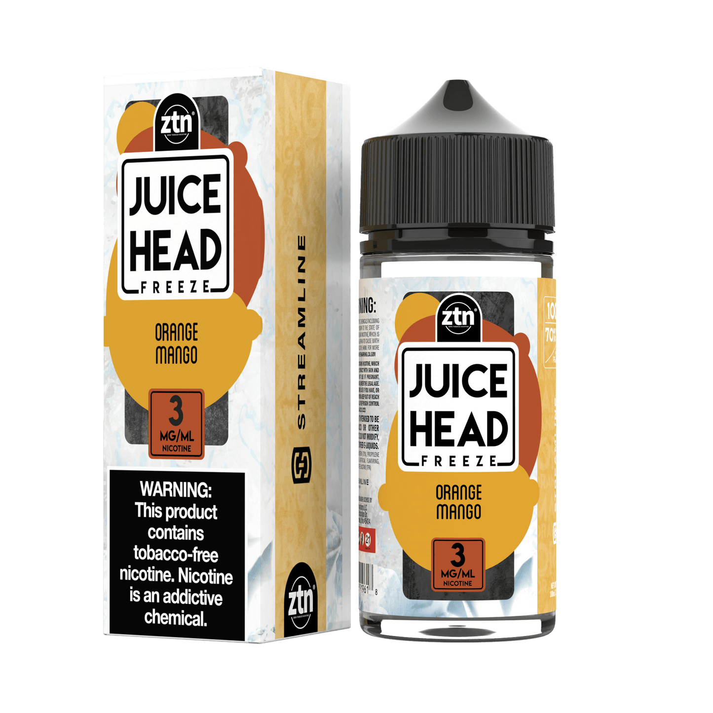 Juice Head Freeze Orange Mango 3mg y 6mg.