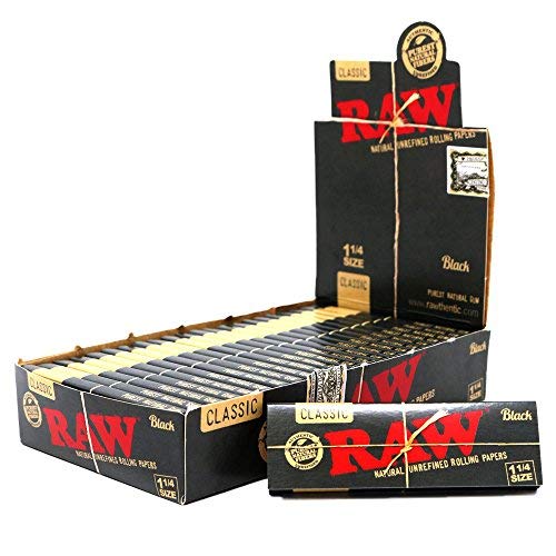 RAW BLACK CLASSIC ROLLING PAPERS 1 1/14