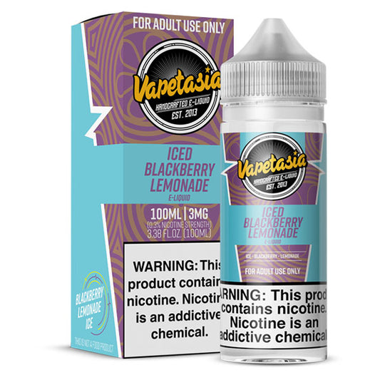 Vapetasia Iced Blackberry Lemonade 3mg y 6mg.