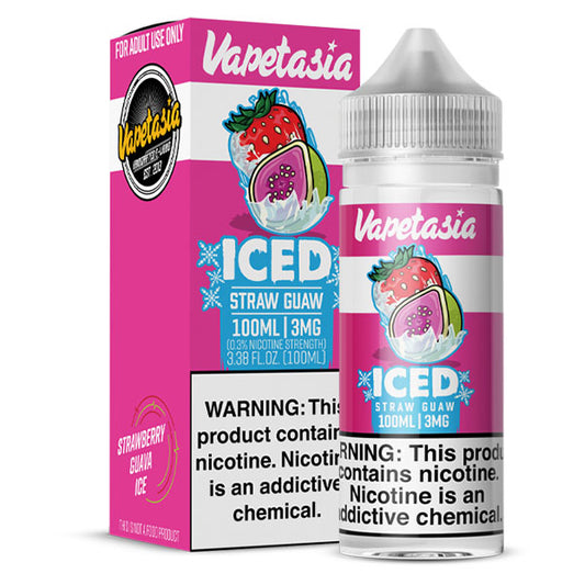 Vapetasia Iced Straw Guaw 3mg y 6mg.