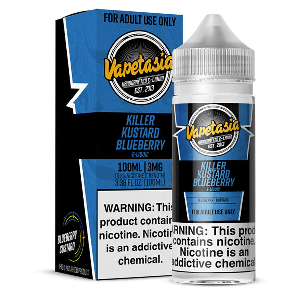 Vapetasia Killer Kustard Blueberry 3mg y 6mg.