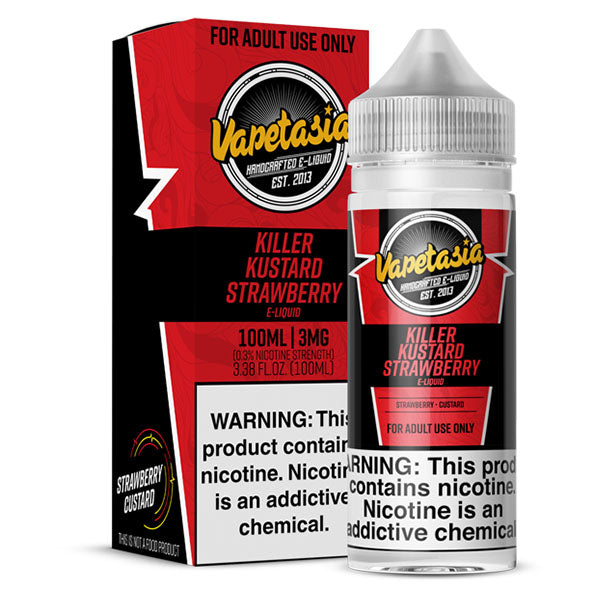 Vapetasia Killer Kustard Strawberry 3mg y 6mg.