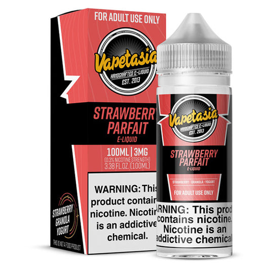 Vapetasia Strawberry Parfait 3mg y 6mg.